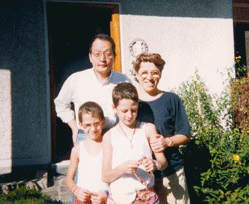 シカゴ時代のミラノの同僚家族と